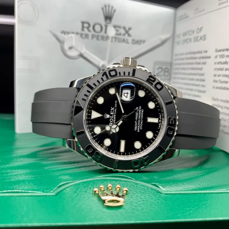 Luxury Black Rolex Yacht-Master Style Watch –Elegant & Sport